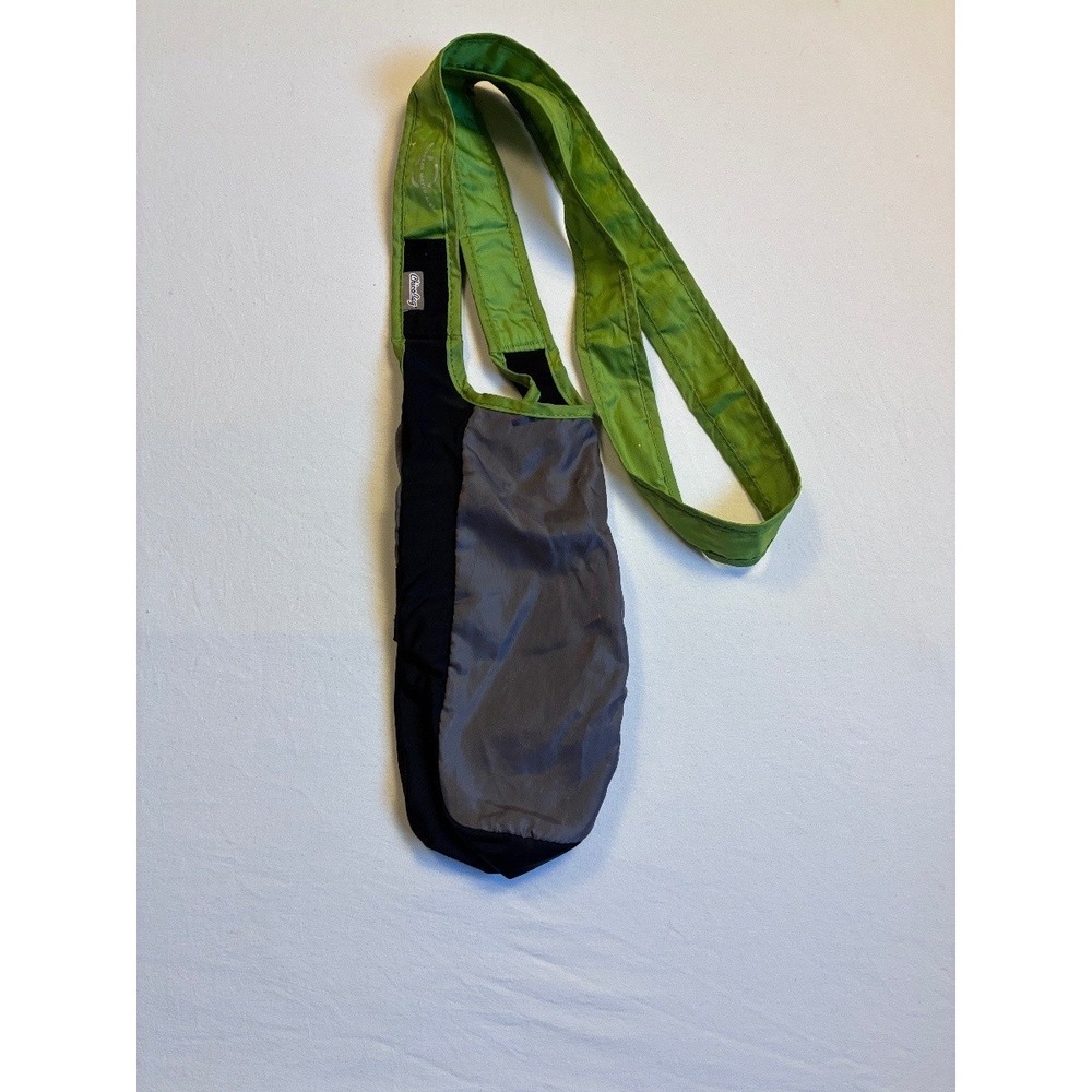 KAVU Rope Sling Daypack Small Crossbody Pack Green Gray Multicolor Water Bottle